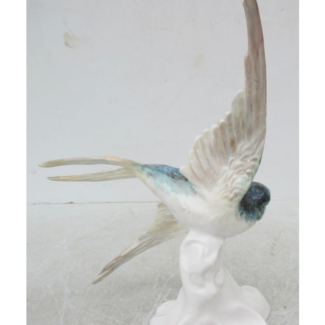 Blue Pair of J T Jones Crown Staffordshire Birds Bone China - A Pair of 2 For Sale - Image 8 of 9