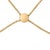 Haus of Brilliance Gold Vermeil Diamond Accent Cross Lariat Bolo Bracelet For Sale - Image 4 of 4
