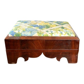 Antique Empire Mahogany Footstool For Sale