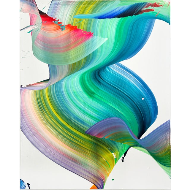 Nikolaos Schizas Contemporary Abstract Acrylic on Canvas "Rem" by Nikolaos Schizas For Sale - Image 4 of 4