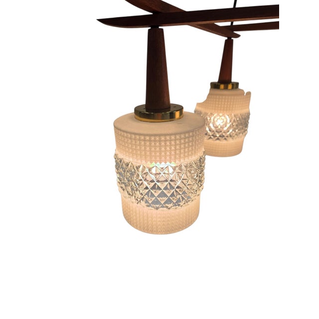 Danish Pendant Lamp in Teak Wood, 1960s For Sale - Image 10 of 18