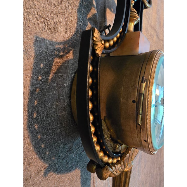 Antique French Empire Gilt Bronze Ormolu Wall Clock For Sale - Image 14 of 17