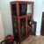Chestnut Mid 20th Century Chinoiserie Display Cabinet For Sale - Image 8 of 12