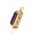 2020s 27.5x18.5mm, 22cts Amethyst Pendant W Earth Mined Diamond Halo in Solid 14k Gold For Sale - Image 5 of 6