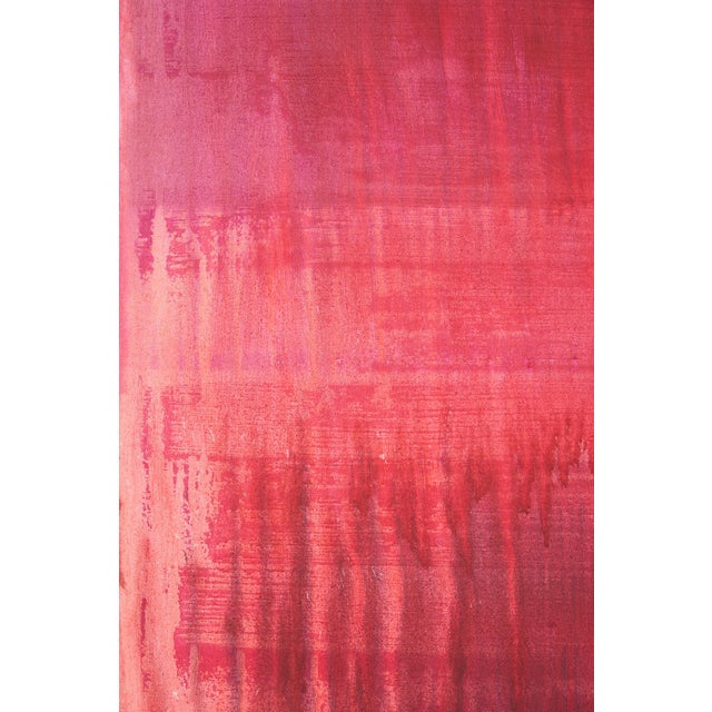 2020s "Observations in the Desert / Red Over Red" - Large Abstract Acrylic Painting by Simon Findlay For Sale - Image 5 of 18
