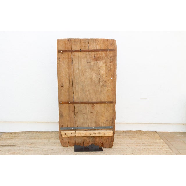 Wood Rare Antique Nommo & Lebe Carved Door For Sale - Image 7 of 9