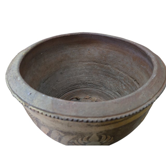 1960s Pair of Chinese Glazed Dragon Terracotta Planters For Sale - Image 4 of 4