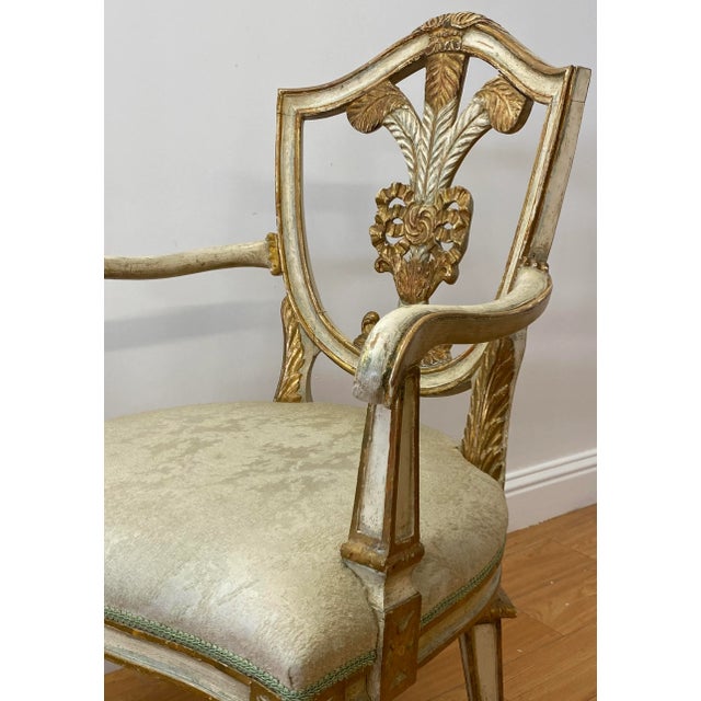 Wood Early 20th Century Prince of Wales Style Arm Chairs - a Pair For Sale - Image 7 of 12