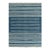 Rug & Kilim's Contemporary Dhurrie Rug in Blue and Off-White Stripes - 10x14 For Sale