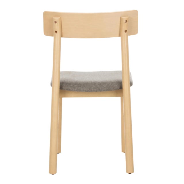 2020s Retro Dining Chair in White Oak & Grey - a Pair For Sale - Image 5 of 10