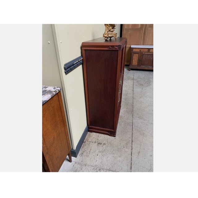 Antique Art Nouveau Cabinet in Wood, 1910 For Sale - Image 14 of 15