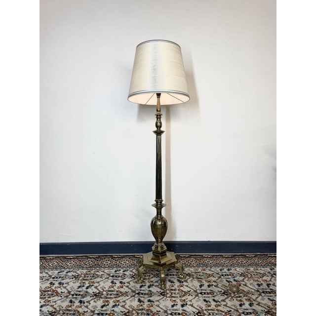 Goldenrod Fabulous French Antique Floor Lamp. For Sale - Image 8 of 8