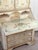 Vintage Italian Venetian Hand Painted Secretary Desk W/ Bookcase Top For Sale - Image 11 of 17