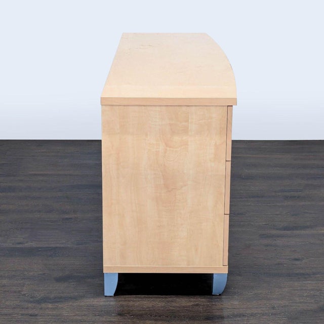 2010s Alf Italia Contemporary 6-Drawer Geometric Wood Dresser For Sale - Image 5 of 9