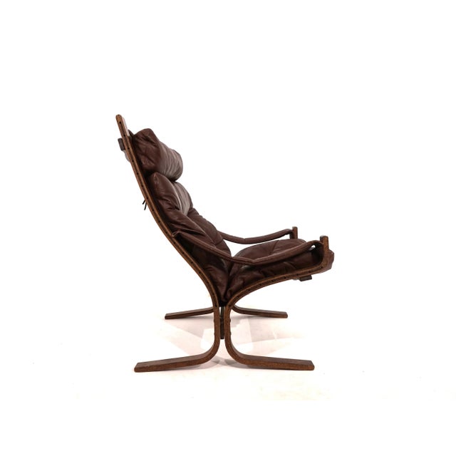 Siesta Lounge Chair in Leather by Ingmar Relling for Westnofa, 1960 For Sale - Image 6 of 17