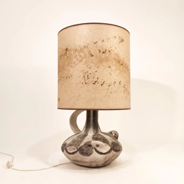 Large German Stoneware Table Lamp from Søholm, 1960s For Sale - Image 13 of 13