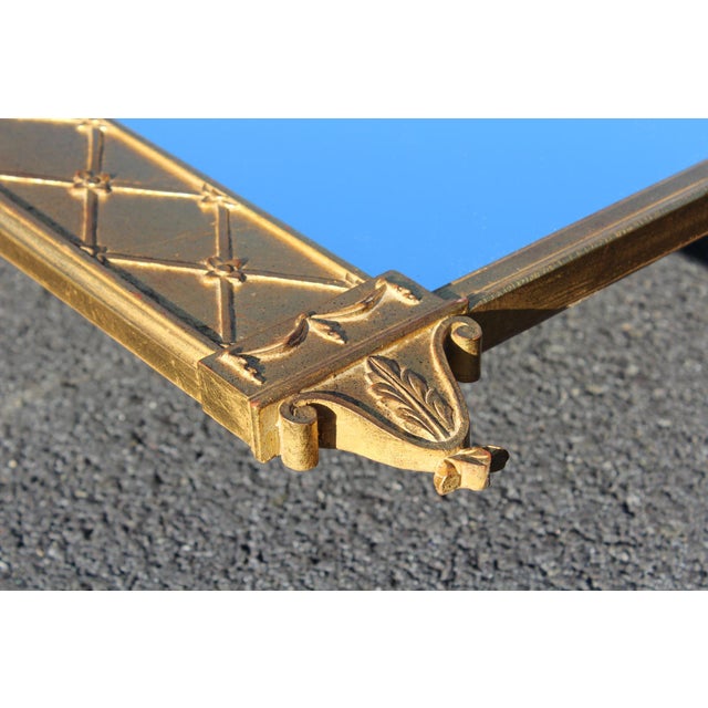 1990s Carvers' Guild Hepplewhite Trumeau Antique Gold Mirror For Sale - Image 13 of 18