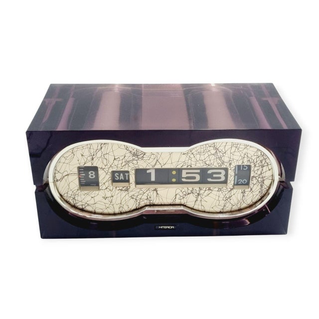 Space Age Japanese DS-100 Table Clock from Hiterior, 1970s For Sale - Image 4 of 16