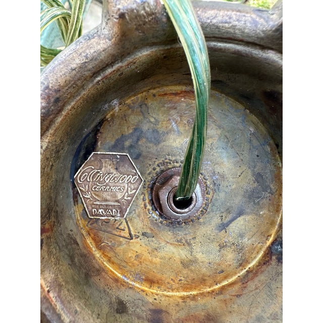 Metal Antique Palm Beach Regency Palm Tree Table Lamps, Pair For Sale - Image 7 of 7