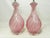 Pair of Vintage Rose Murano Glass Lamps For Sale - Image 12 of 18