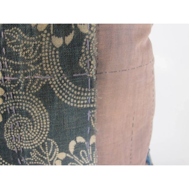 Mary Jane McCarty Designs Boro Textile Pillow For Sale - Image 4 of 6