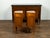 Pair of Italian 1800s Walnut Demilune Bedside Tables with Tambour Doors For Sale - Image 10 of 10
