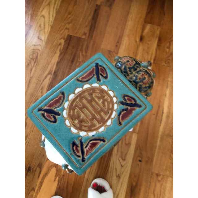 Mid Century Garden Seat For Sale In Atlanta - Image 6 of 10