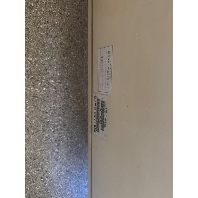 Cream Ethan Allen Sleigh Bed For Sale - Image 8 of 9