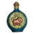 Late 20th Century Colorful Enamel Snuff Bottle Perfume W/Cat & Butterfly Pink Green Blue For Sale