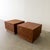 Brown Pair of Mid-Century Modern Rosewood Cube End Tables, 1970s For Sale - Image 8 of 11