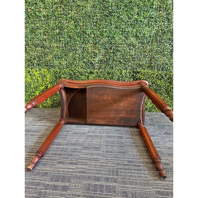 Antique Walnut Serpentine Front Tea Table (Game Table) For Sale - Image 11 of 18