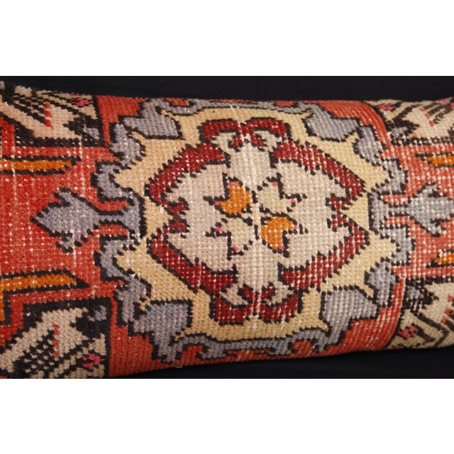 Handmade Traditional Turkish Rug Pillow Cover -15'' X 33'' For Sale - Image 11 of 11