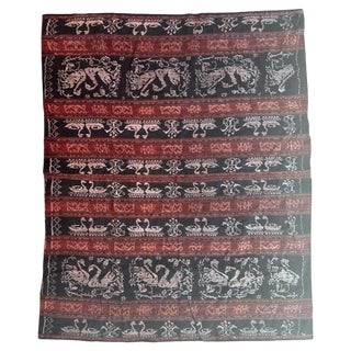 Vintage Indonesian Ikat Tapestry, 1950s For Sale