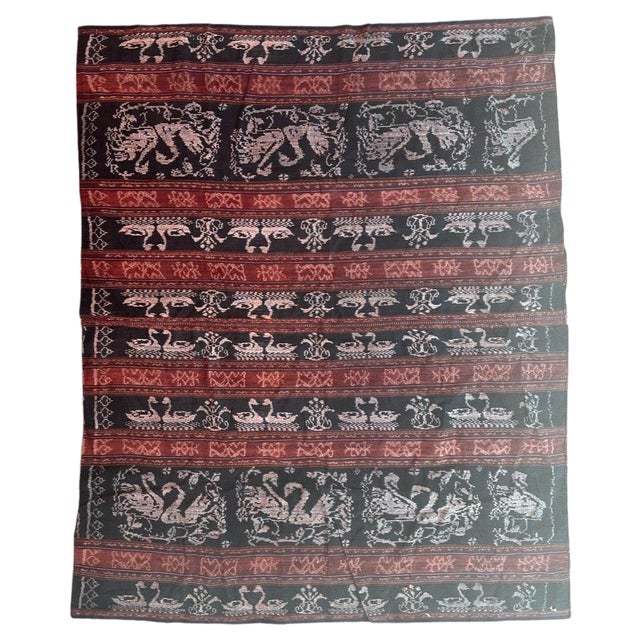 Vintage Indonesian Ikat Tapestry, 1950s For Sale