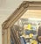 Wood Mid-Century French Provincial Style Painted Gray & Gilt Carved Mirrors - Pair For Sale - Image 7 of 9
