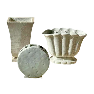 Grog Cream Vases by Gunnar Nylund, Set of 3