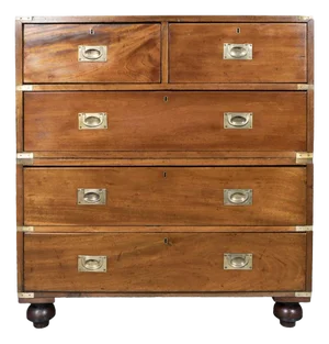 Victorian Mahogany Campaign Chest