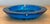 Vintage MCM Cobalt Glass Ashtray For Sale - Image 12 of 12