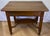 Traditional Elegant Vintage Oak Side Table With Drawer & Lower Shelf – Classic Fluted Legs For Sale - Image 3 of 8