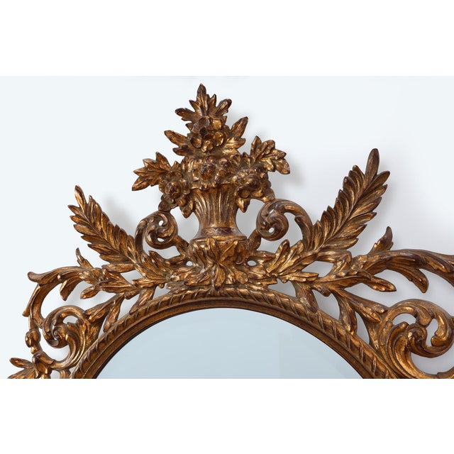 Glass Large 20th Century Baroque Gilt Mirror by Deknudt, Belgium, 1960s For Sale - Image 7 of 12