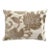 Velvet Foliage Appliquéd Silk Linen Decorative Boudoir Pillow Cover For Sale