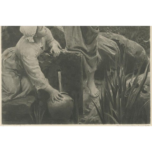 19th Century After Jules Breton, Two Women at a Spring, 1880, Photogravure For Sale - Image 5 of 9