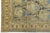 Antique Mahal Rug With Muted Ochre and Indigo Blue Floral Medallions For Sale - Image 12 of 12