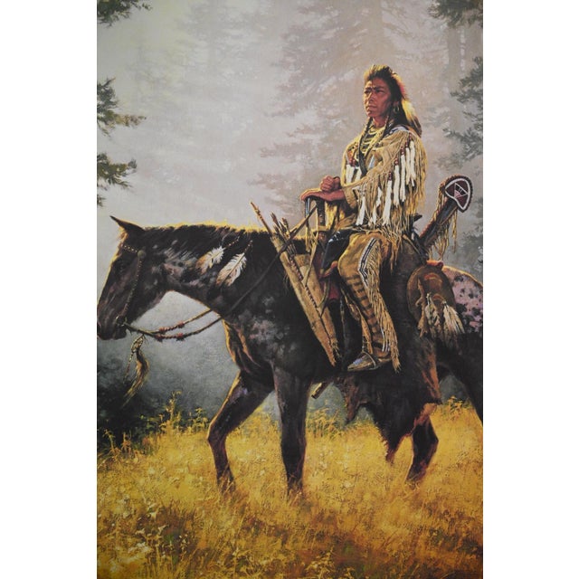 Native American Chuck Ren "Peacemaker" Signed Limited Edition Lithograph, 1991 For Sale - Image 3 of 9
