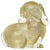Gold Murano Seguso Signed Vintage Clear Gold Flecks Italian Art Glass Puppy Dog Figurine Sculpture For Sale - Image 8 of 8