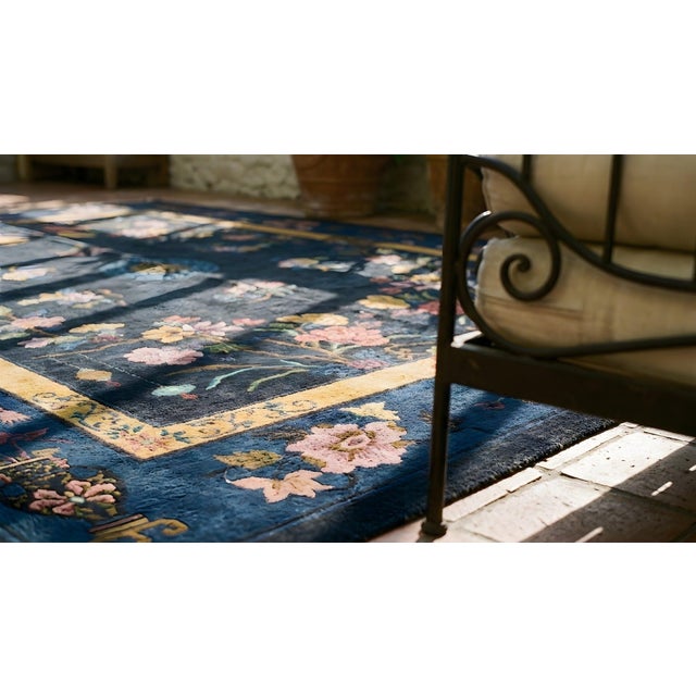 1920s Antique Chinese Art Deco Carpet For Sale - Image 14 of 15