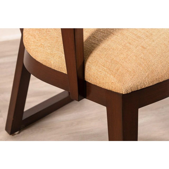 Berman Rossetti Contemporary Modern Dark Wood Armchairs - A Pair For Sale - Image 12 of 12