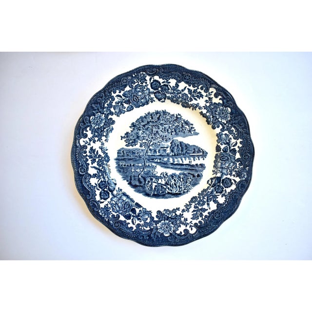 Royal Worcester Royal Worcester Blue & White Plates - Set of 4 For Sale - Image 4 of 9