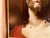 Sienna Antique Oil Portrait of Jesus Christ With Crown of Thorns Shoulder Draped With Scarlet Robe Painted in 1922 D Ferreiro For Sale - Image 8 of 11