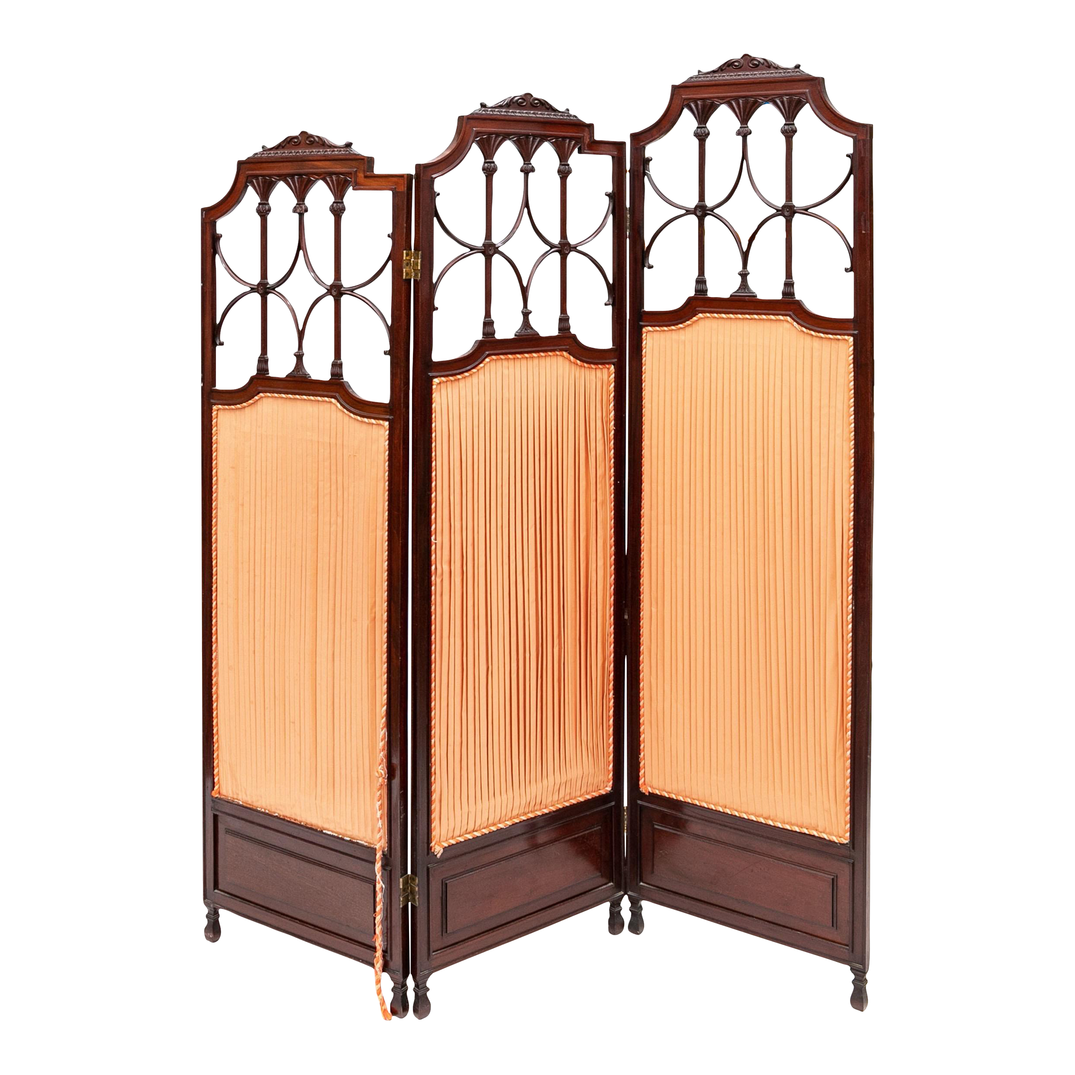 green emerald velvet dress Antique Dressing Screen, Victorian, Decoupage Prints, Four-Panel Foldi Old  Europe Antique Home Furnishings
